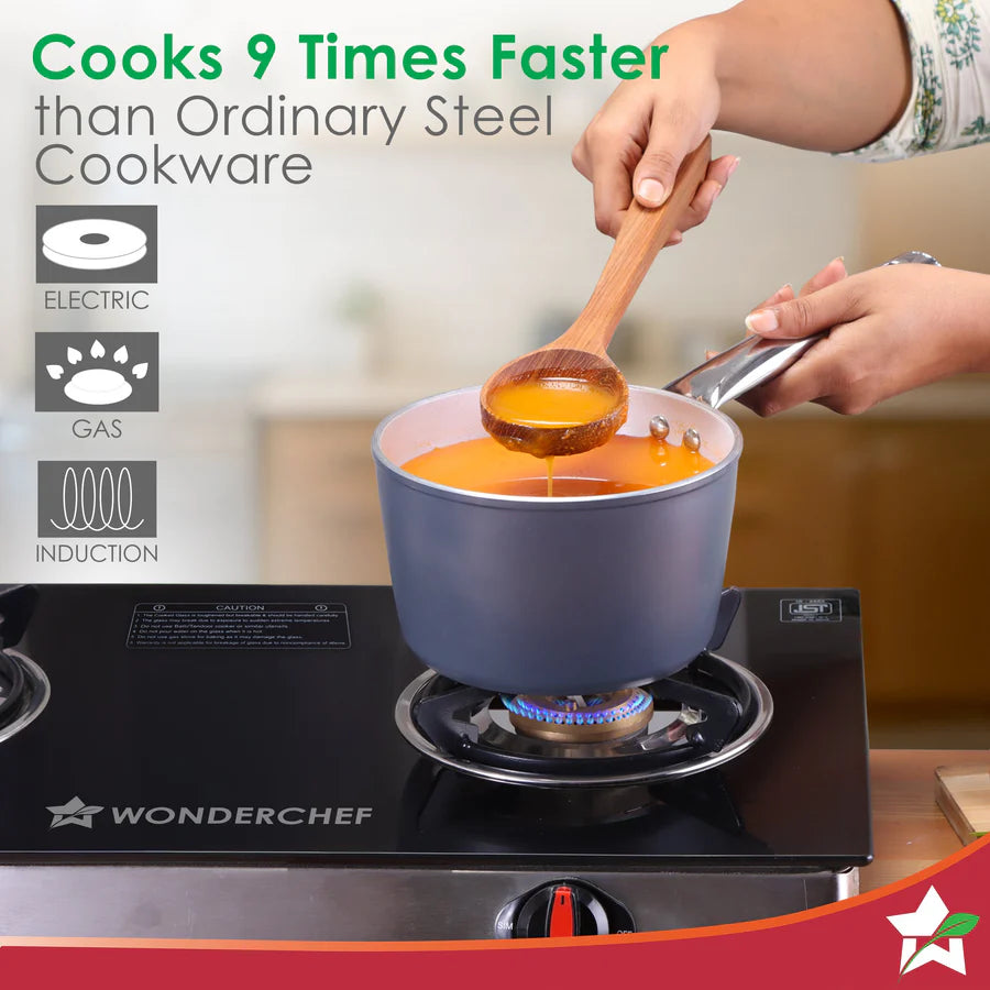 Wonderchef Eco-Glide Ceramic Saucepan 16cm,1.75L