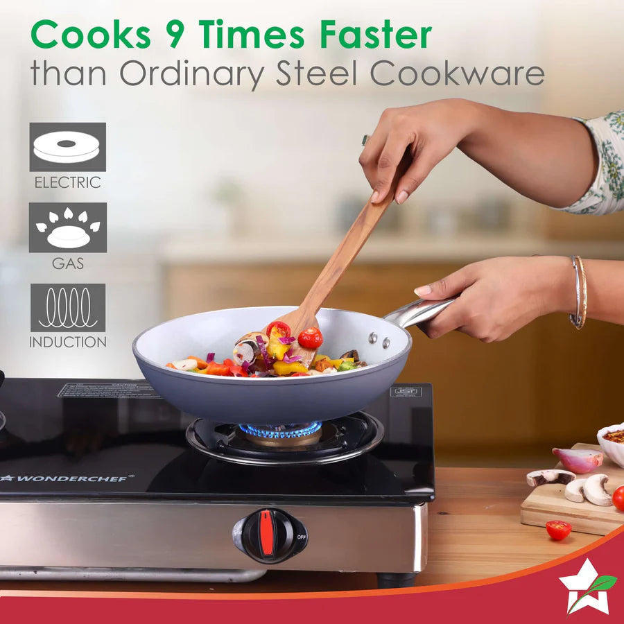 Wonderchef  Eco-Glide Ceramic Fry Pan  1.8 L
