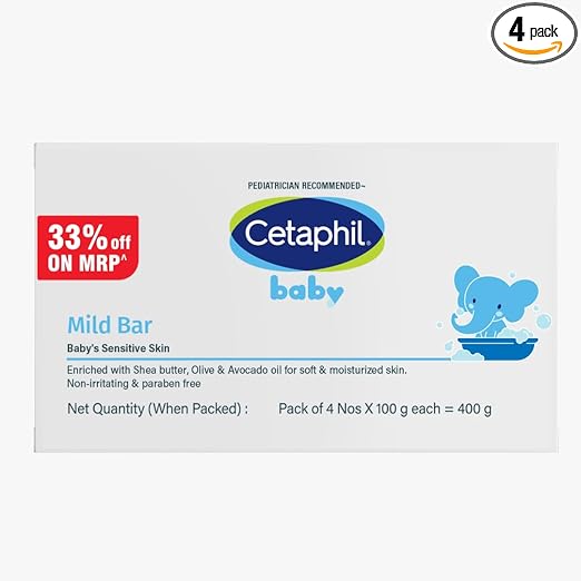 Cetaphil Baby Mild Cleansing Bar for Newborns & Babies