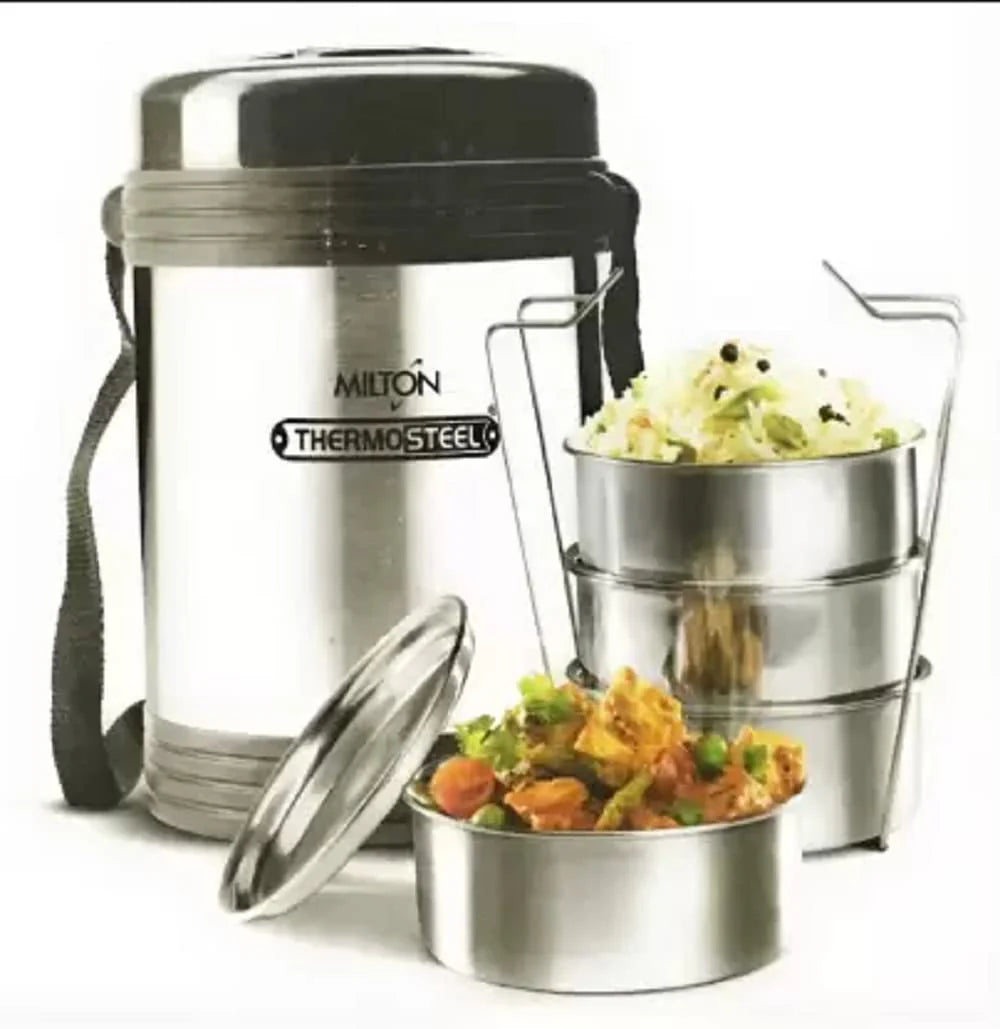 Milton Legend Insulated Tiffin Box Silver 260ML