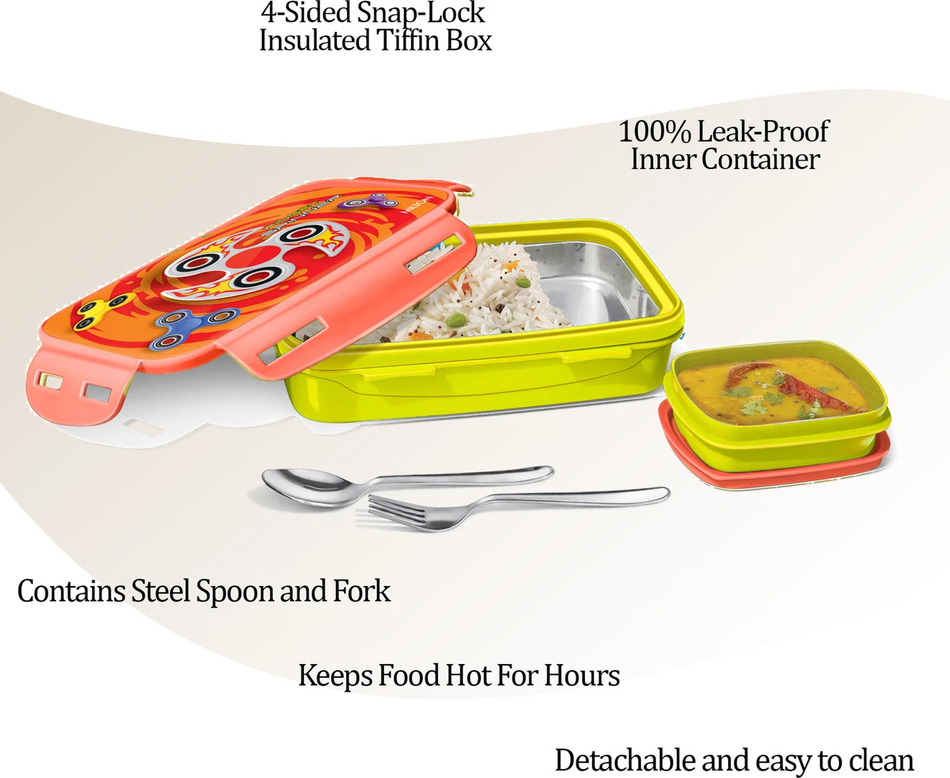 Milton Steely Deluxe Insulated Lunchbox Yellow
