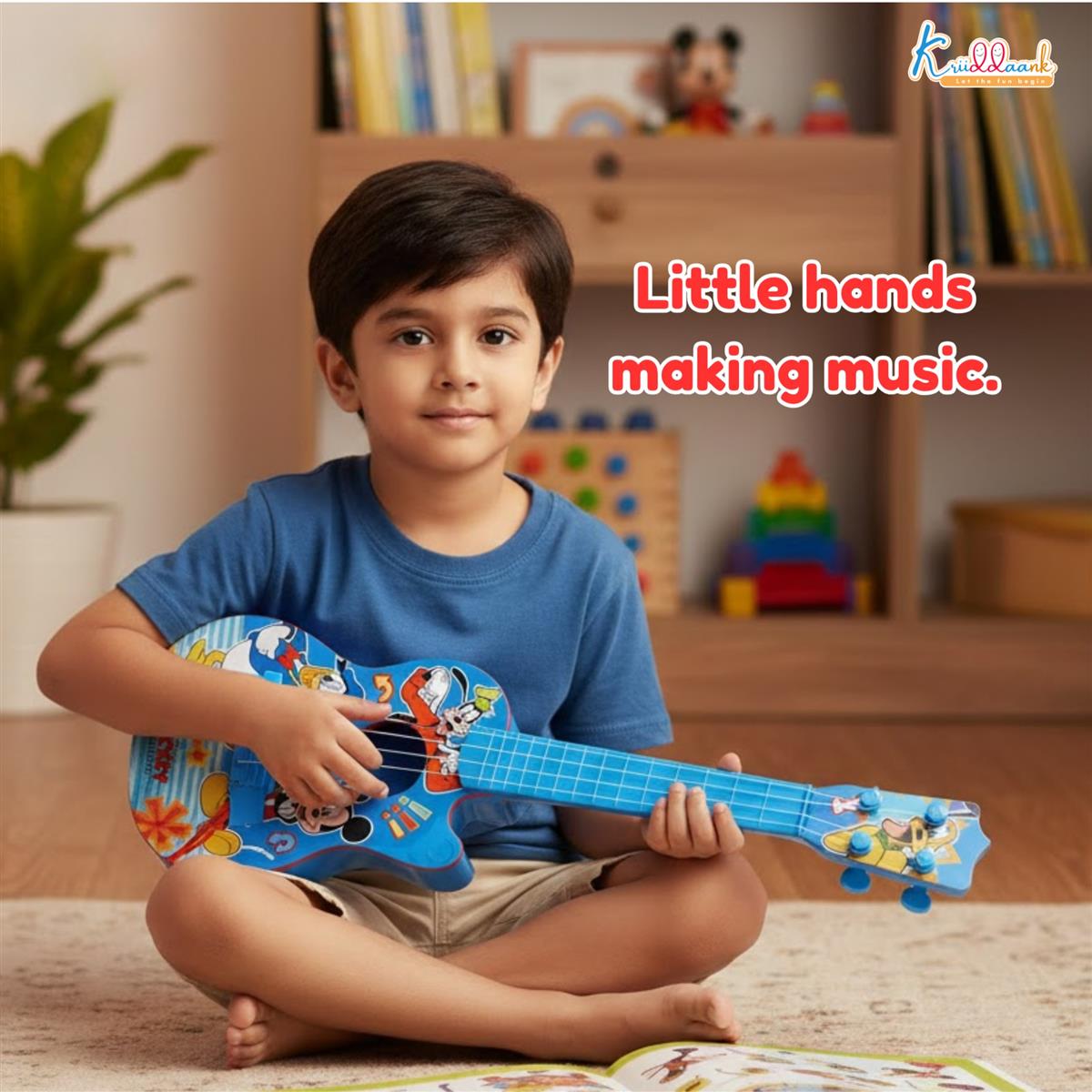 Kriiddaank Disney Mickey Mouse Small Guitar for Kids