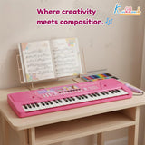 Kriiddaank Disney Princess Keyboard Piano for Kids - 37 Keys Pink