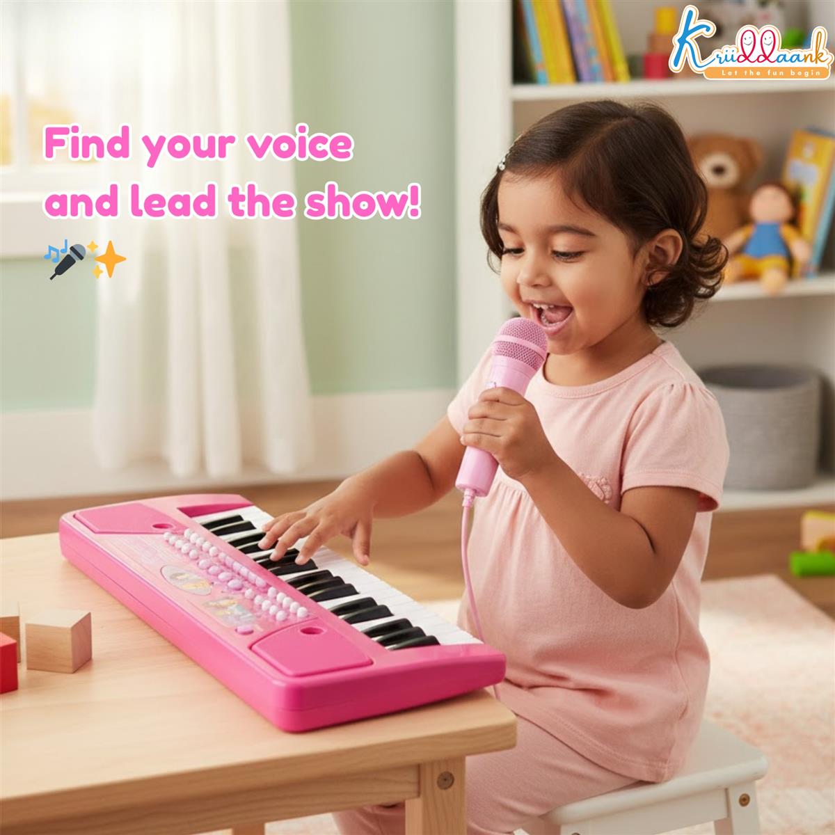 Kriiddaank Princess Keyboard Piano for Girls - 37 Keys