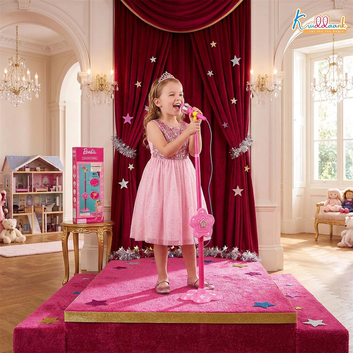 Kriiddaank Mattel Barbie Theme Microphone Pink