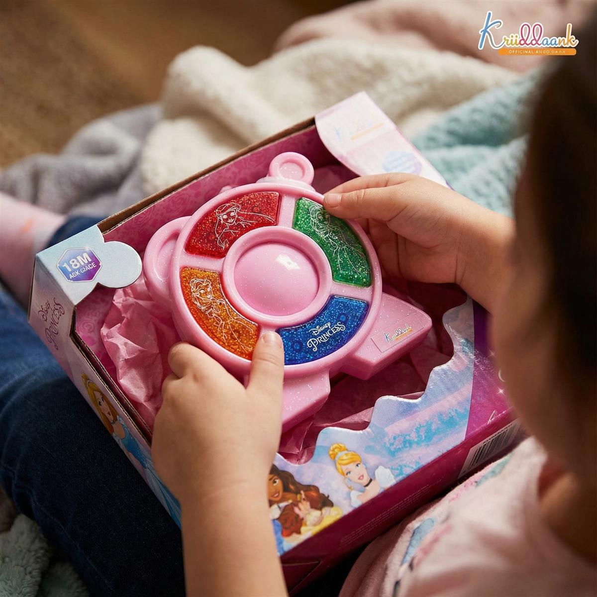Kriiddaank Princess Theme Music Star - Fairy Tale Audio Device & Star Royal LED Speaker for Kids