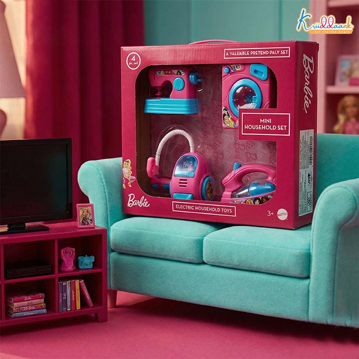 Kriiddaank Mattel Barbie Theme Household 4pc Role Play Set