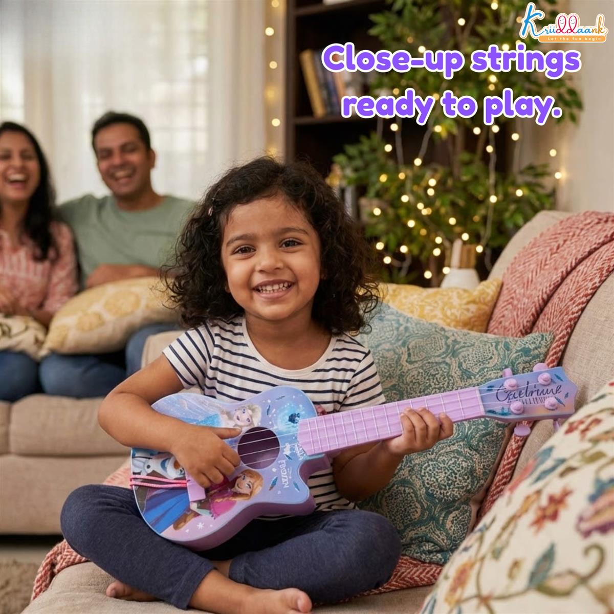 Kriiddaank Frozen Theme Guitar (Small) for Kids