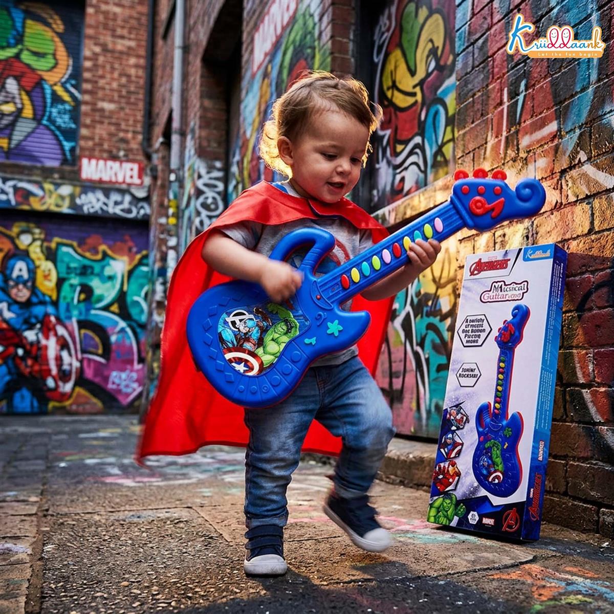 Kriiddaank Marvel Avengers Theme Musical Guitar for Kids