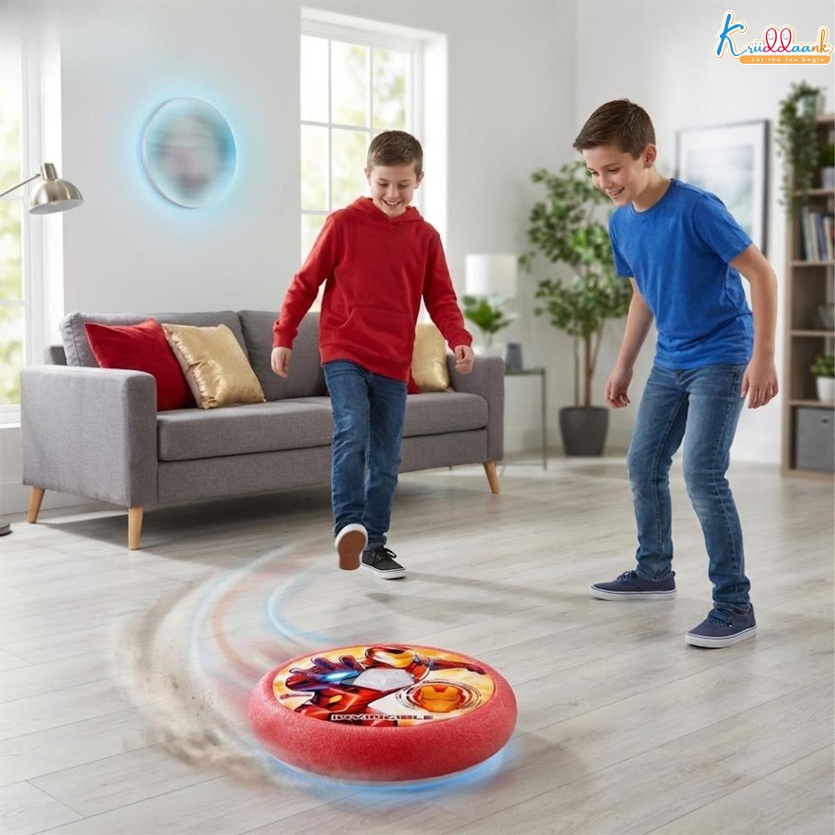 Kriiddaank Iron Man Theme Hover Football for Kids