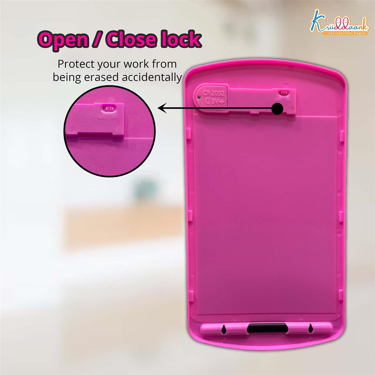 Kriiddaank Princess 10.5 Inch LCD Writing Tablet, Pink