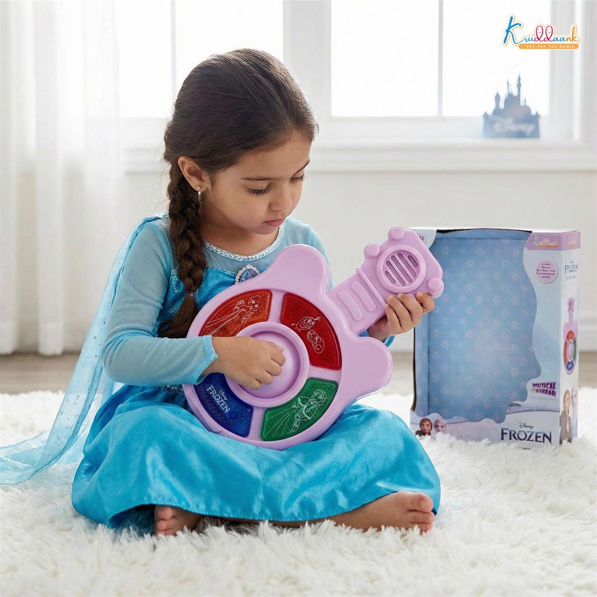 Kriiddaank Frozen Mini Music Guitar Purple