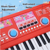 Kriiddaank Hasbro Peppa Pig 61-Key Digital Keyboard Piano for Kids