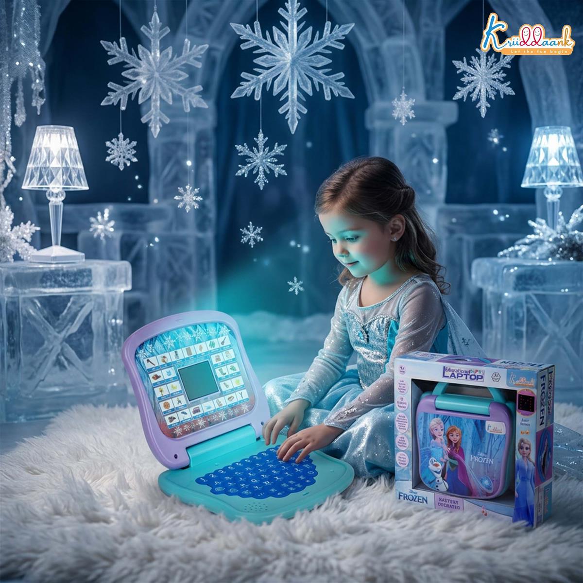 Kriiddaank Frozen Theme Educational Laptop for Kids