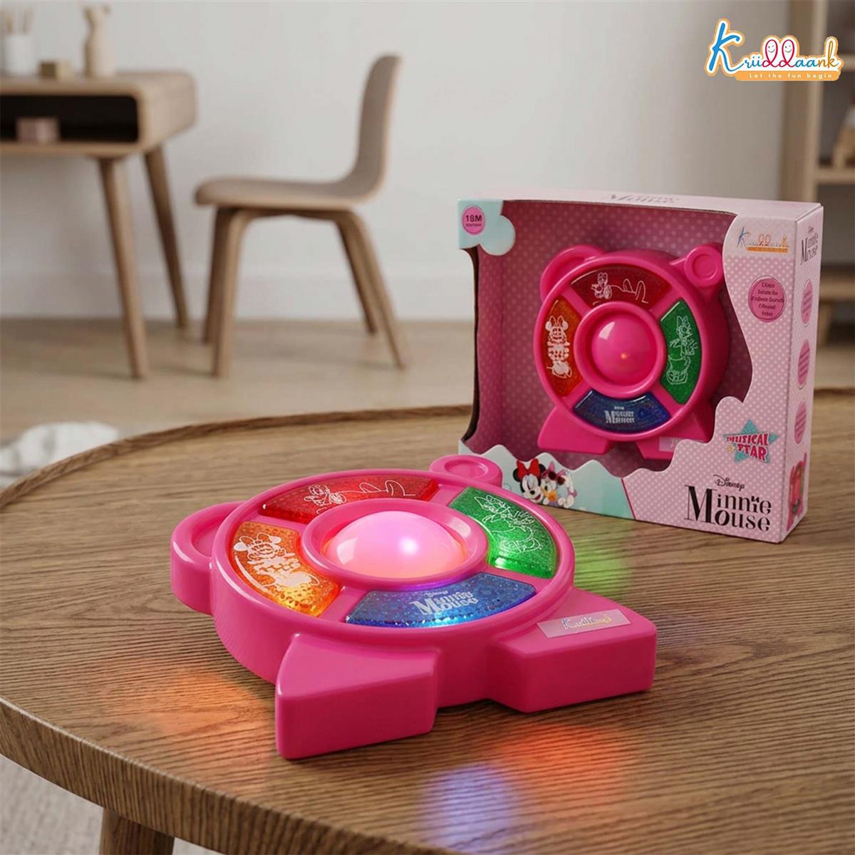 Kriiddaank Minnie Mouse Theme Music Set - Clubhouse Musical Toy for Toddlers Pink