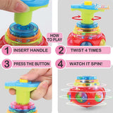 Kriiddaank Dizzy Glow Top - Spiderman Musical Spinning Toy with Vibrant Flashing Lights