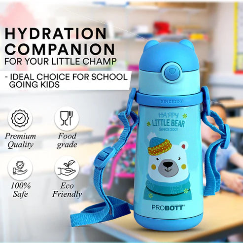 Probott School Champ Stainless Steel Hot & Cold Water Bottle 370ml