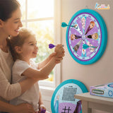 Kriiddaank Frozen 2-in-1 Double Fun Dartboard & Ludo Game for Kids - Safe Indoor Wall Target Shooting Game,