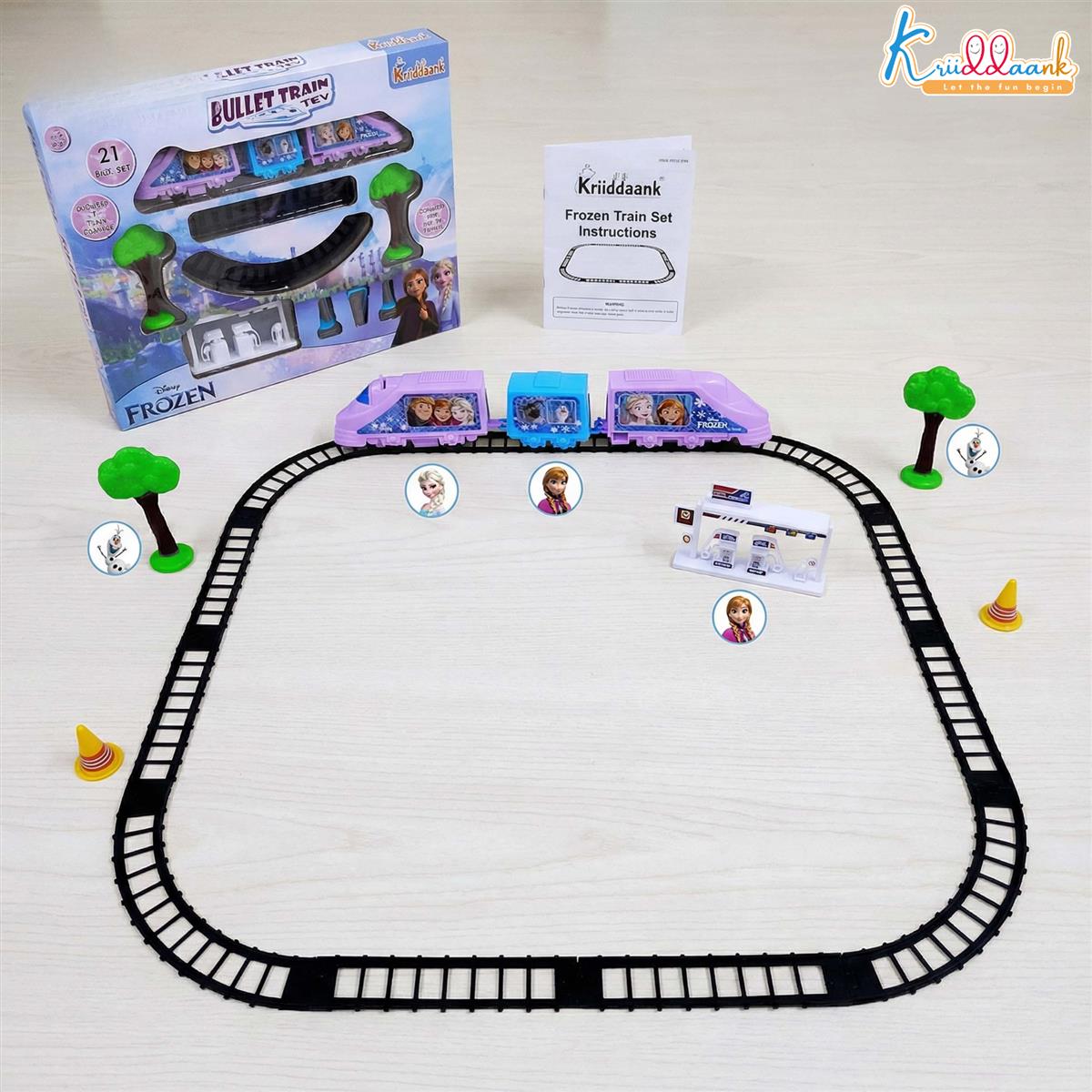 Kriiddaank Frozen Theme Train Set