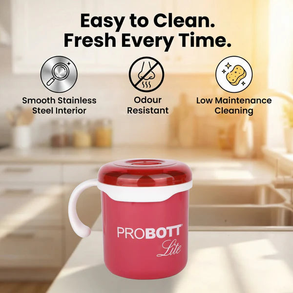 Probott lite Cuppa Stainless Steel Mug Pink 280ML