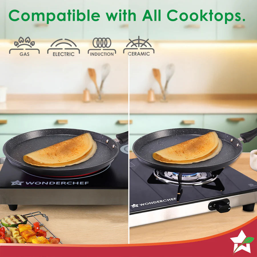 Wonderchef Duralite Die-cast Dosa Tawa 28 cm