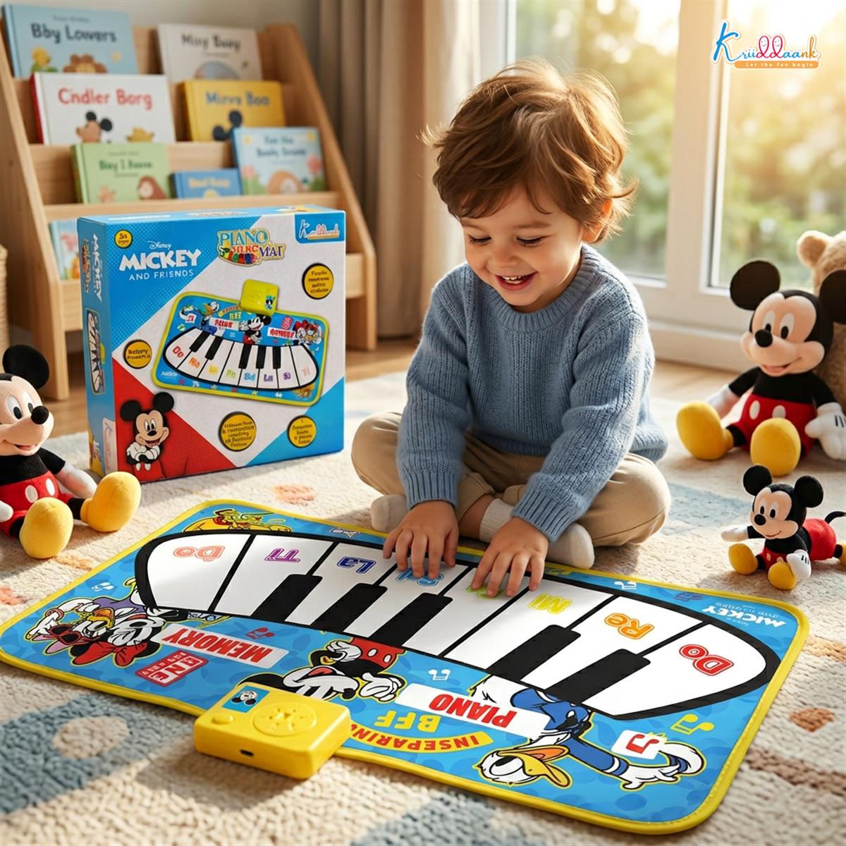 Kriiddaank Disney Mickey Mouse Piano Music Play Mat