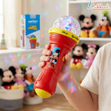 Disney Mickey Kriiddaank Mouse Theme Musical Microphone Karaoke Toy for Kids with Disco Projection Lights & Music