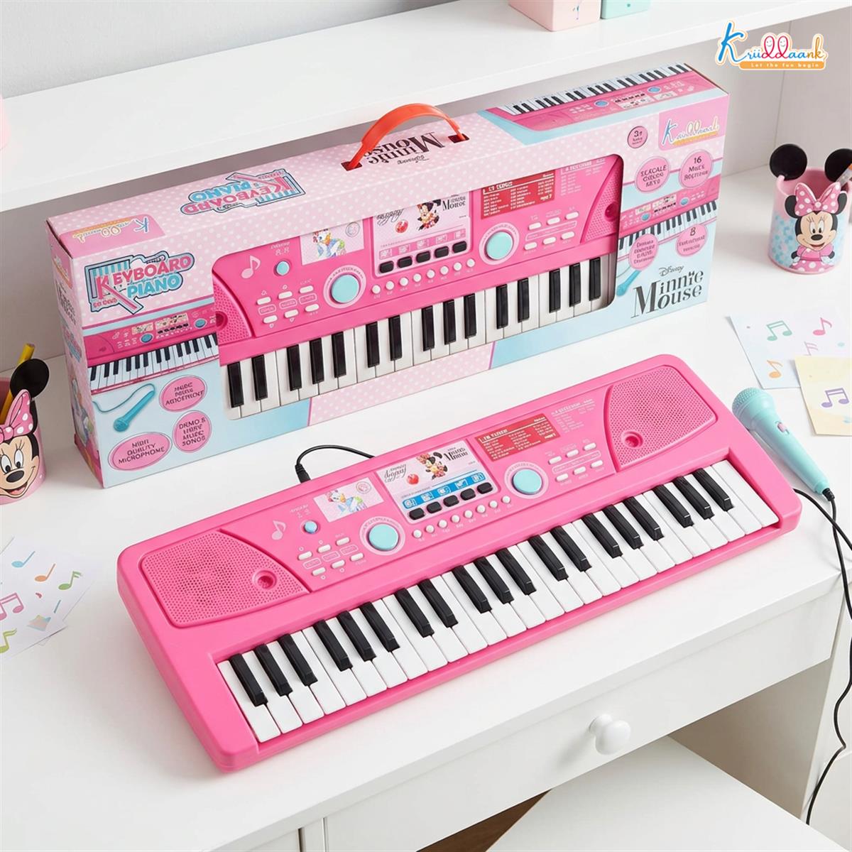 Kriiddaank Minnie Keyboard Piano 500 for Kids