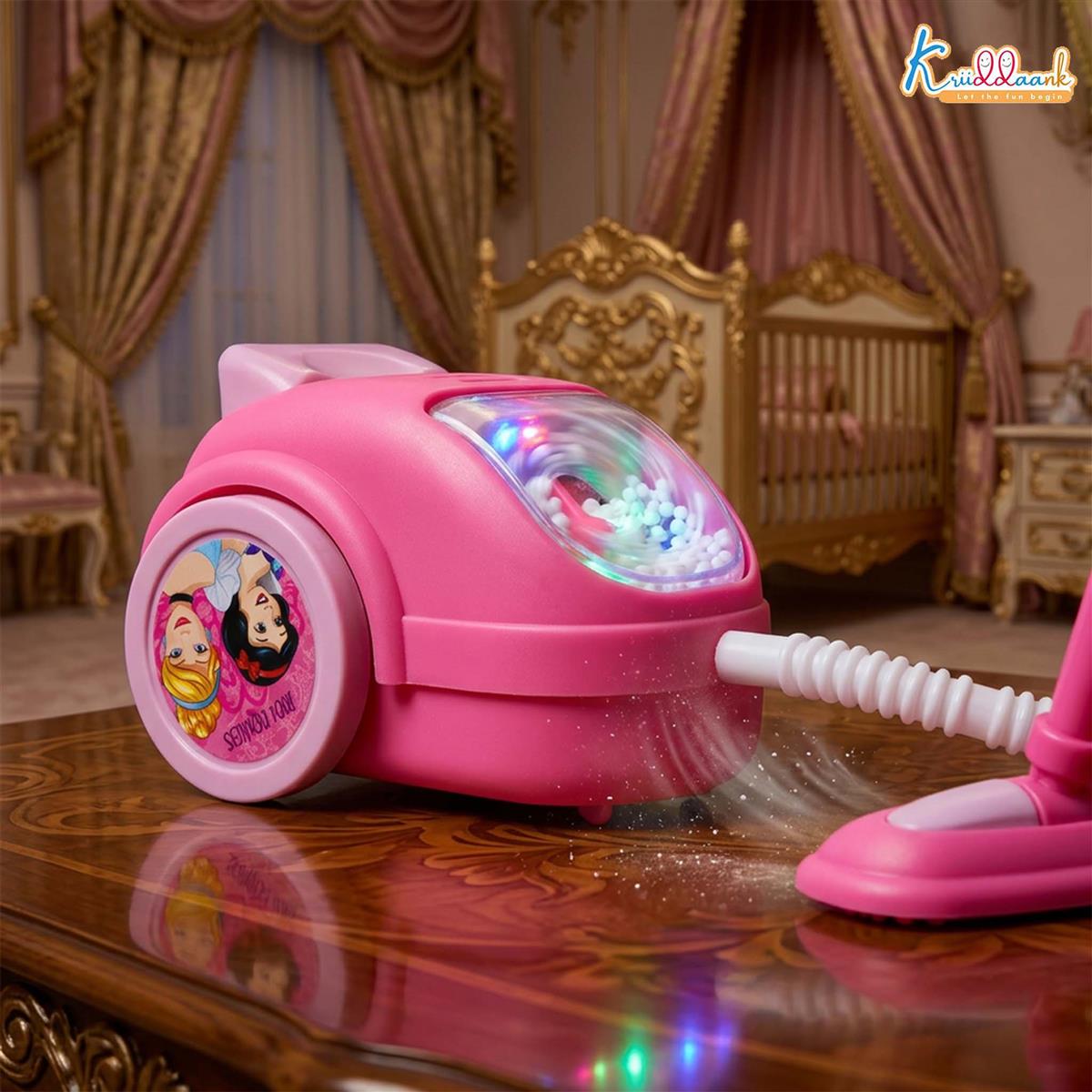 Kriiddaank Disney Princess Toy Vacuum Cleaner for Kids