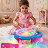 Kriiddaank Barbie Electronic Flash Drum with 3D Rhythm Lights & Music