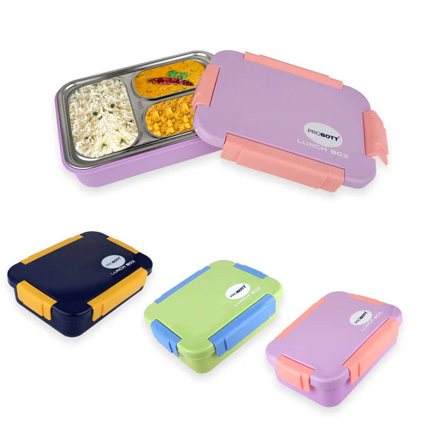 Probott Stainless Steel Lunch Box Purple 710ml