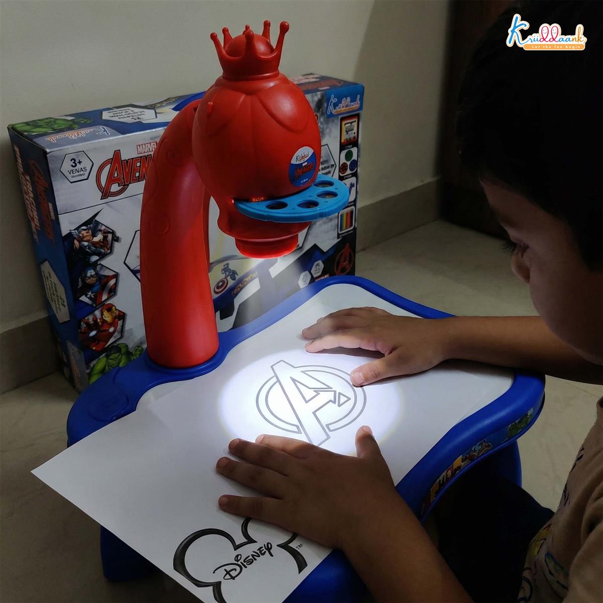 Kriiddaank Avengers Tracing Projector Drawing Set for Kids