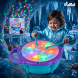 Kriiddaank Frozen Elsa & Anna Flash Drum Toy for Toddlers