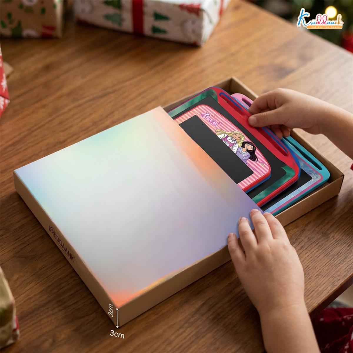 Kriiddaank Pack of 4 LCD Writing Tablet Multicolor