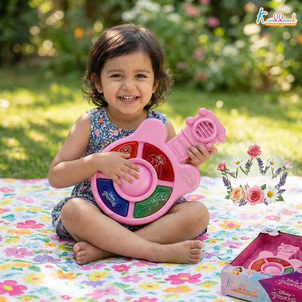 Kriiddaank Disney Princess Mini Music Guitar for Kids