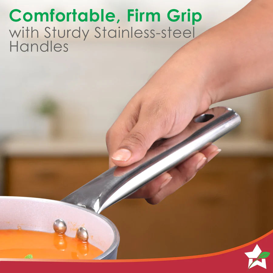 Wonderchef  Eco-Glide Ceramic Saucepan 16cm, 1.7L