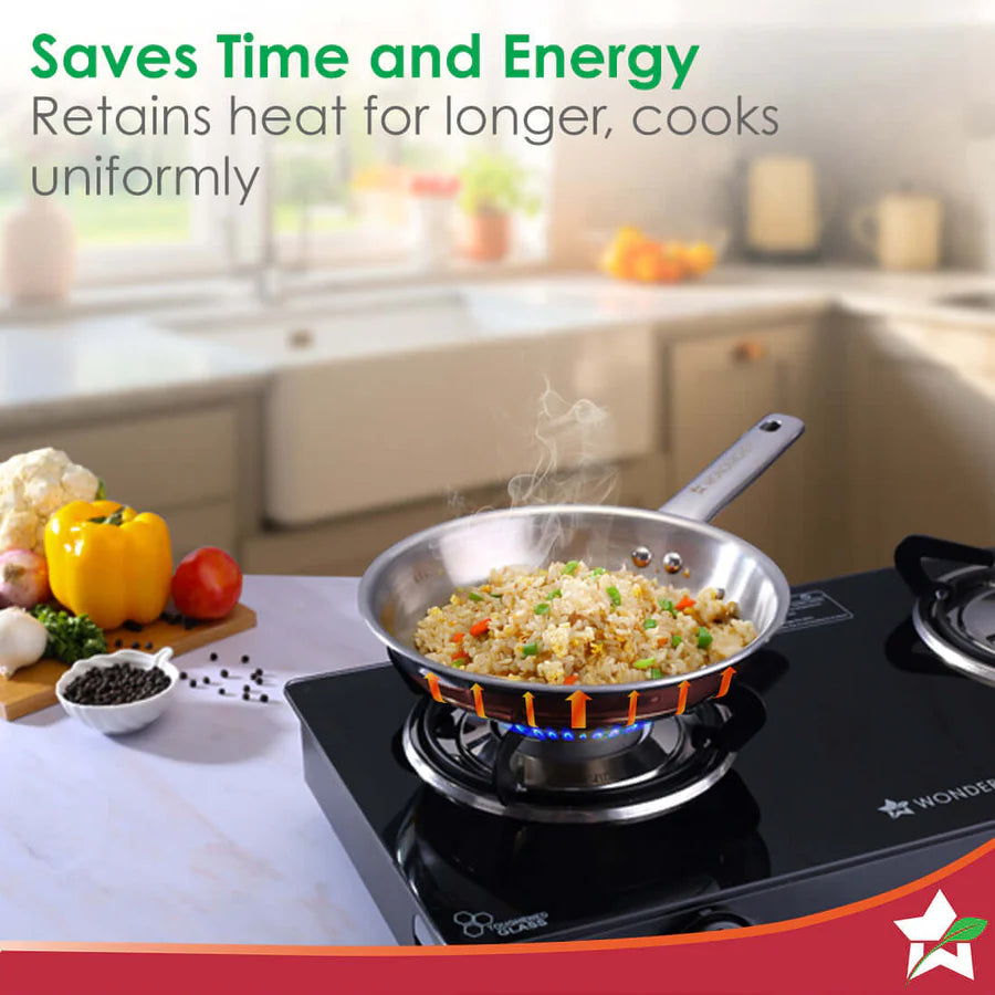 Wonderchef  Stella Triply Stainless Steel Fry Pan 1 L, 20cm