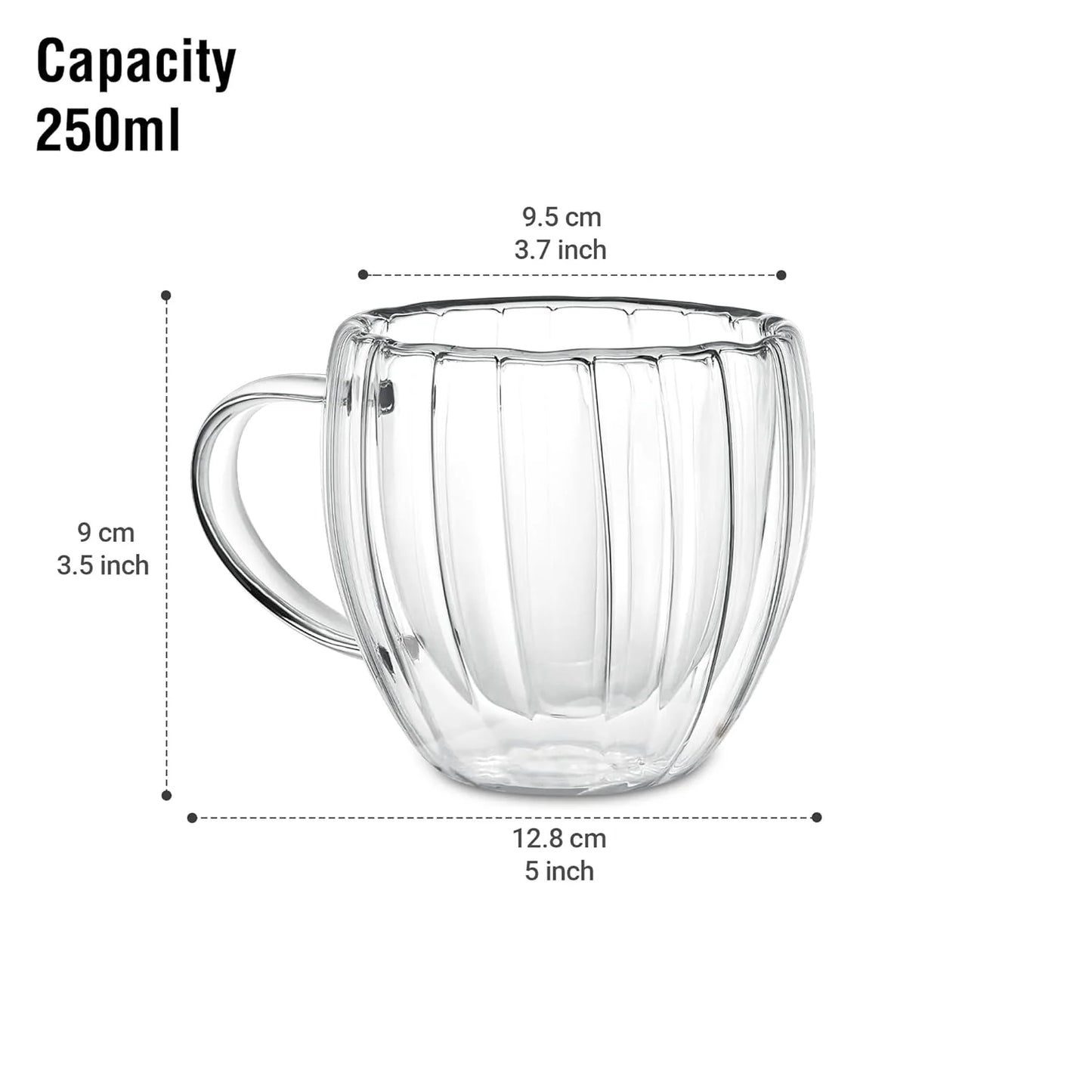 Milton Orbit Double Wall Mug 2 Piece 150ML