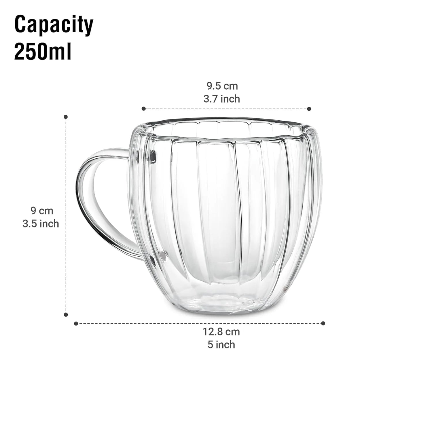 Milton Orbit Double Wall Mug 2 Piece 150ML