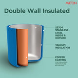 Milton Duo Dlx Water Bottle Blue 350ML