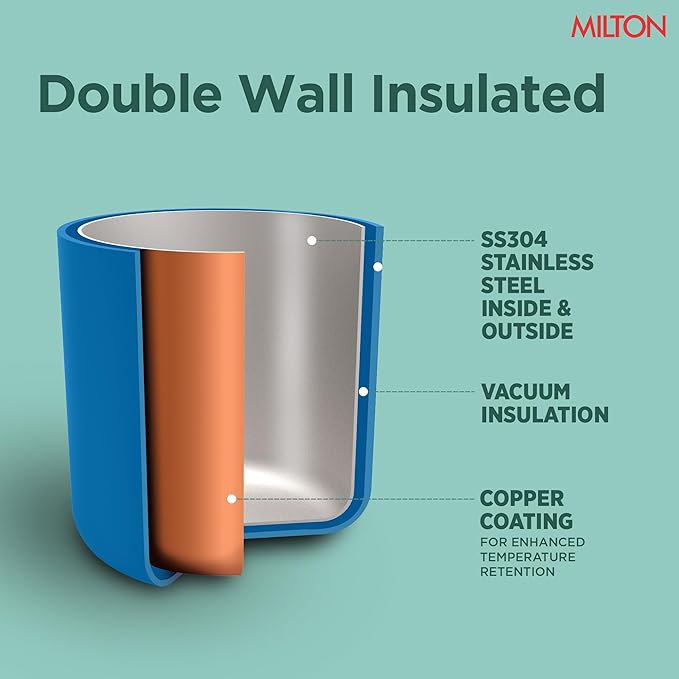 Milton Duo Dlx Water Bottle Blue 350ML