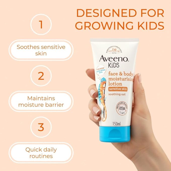 Aveeno Baby Kids Face & Body Moisturising Lotion - 150ML