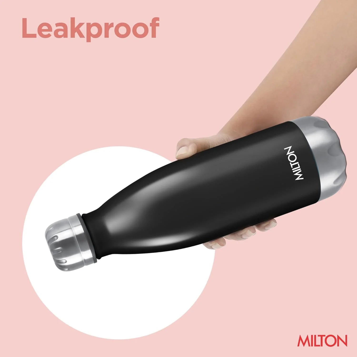 Milton Duo Dlx Water Bottle Black 350ML