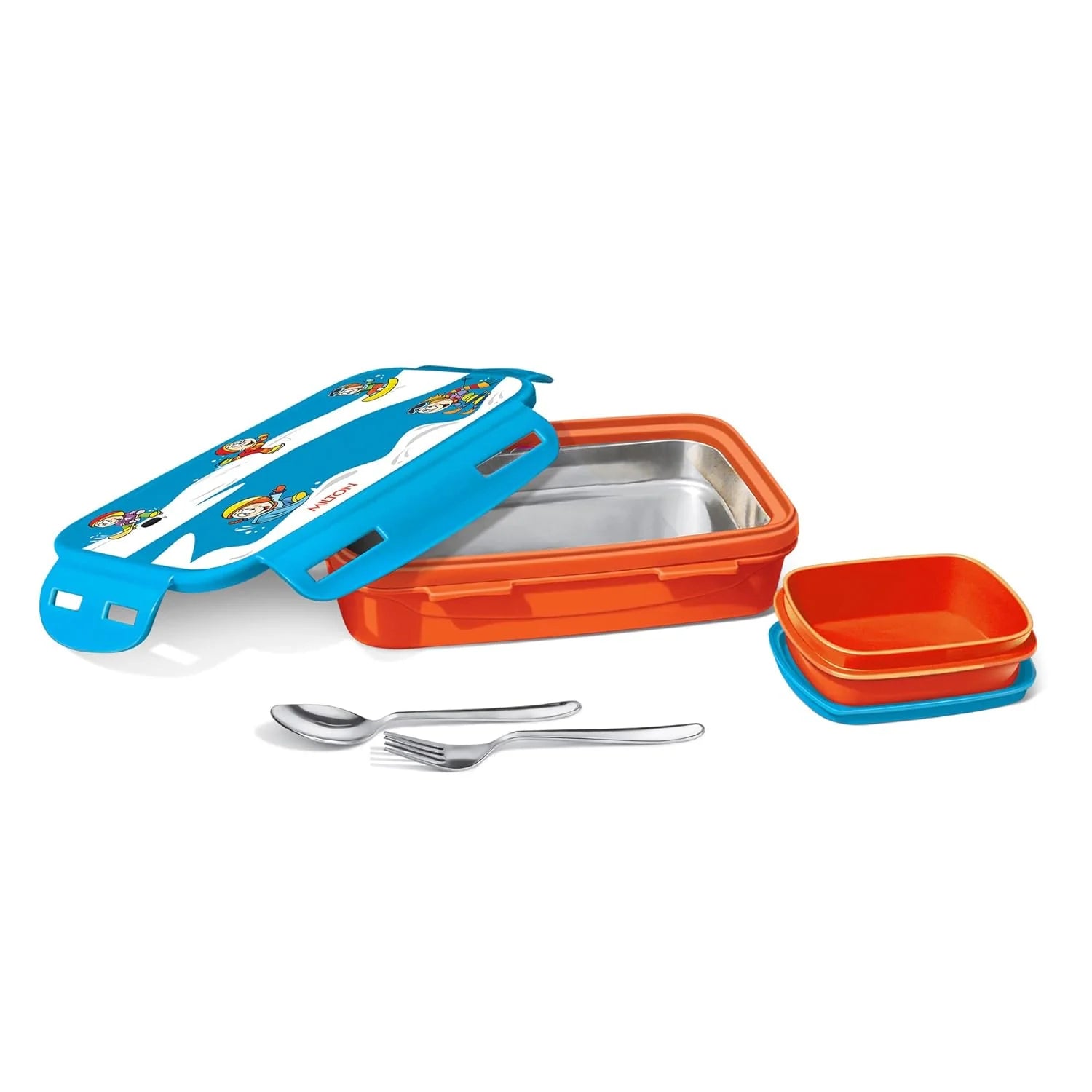 Milton Steely Tiffin Mini Lunchbox Orange
