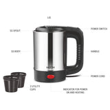 Milton Electric Travel Kettle Silver 500ML