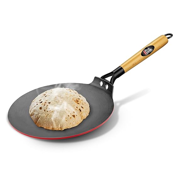 Milton Cast Iron Concave Tawa with Enamel Coating