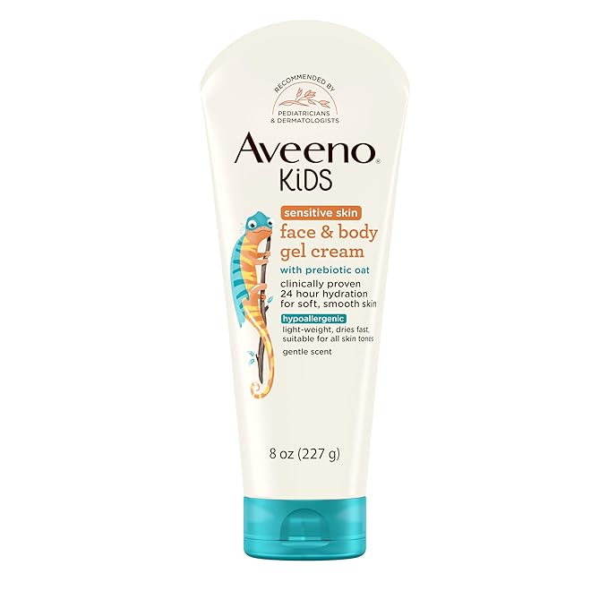 Aveeno Baby Sensitive Skin Face & Body Gel Cream For Kids - 227gm