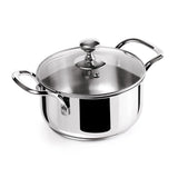 Milton Tri Ply Stainless Steel Casserole With Lid Sandwich Bottom