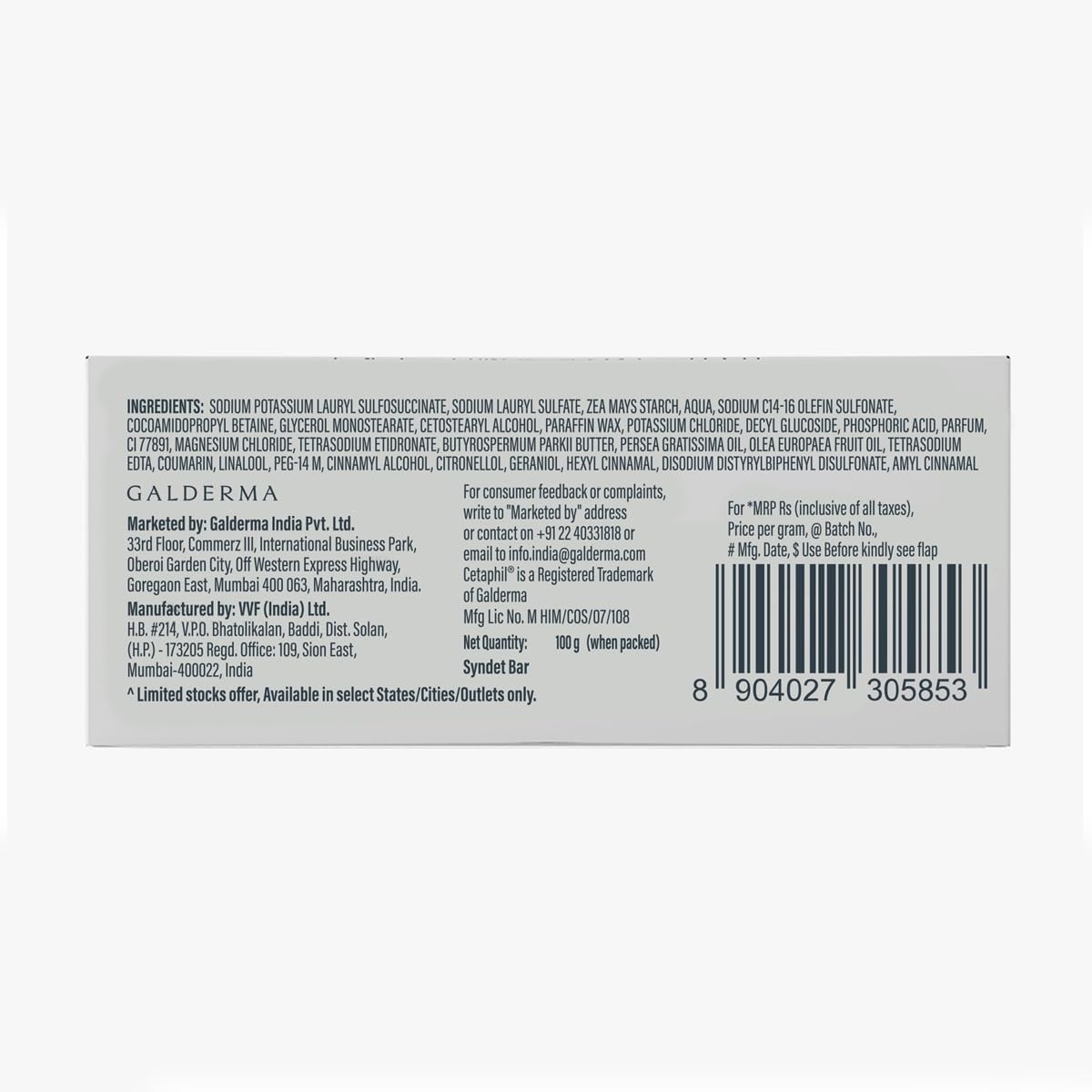 Cetaphil Baby Mild Cleansing Bar for Newborns & Babies