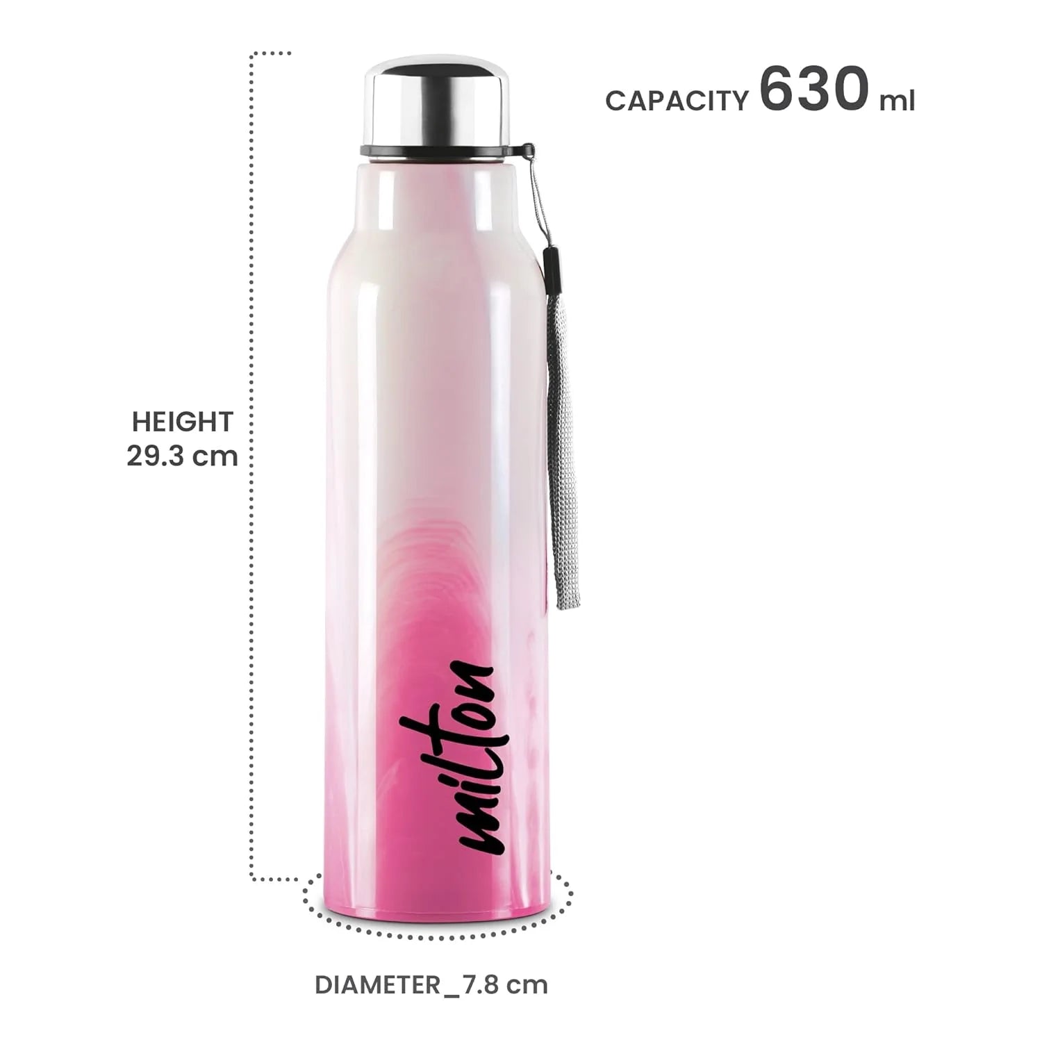 Milton Steel Marble Water Bottle